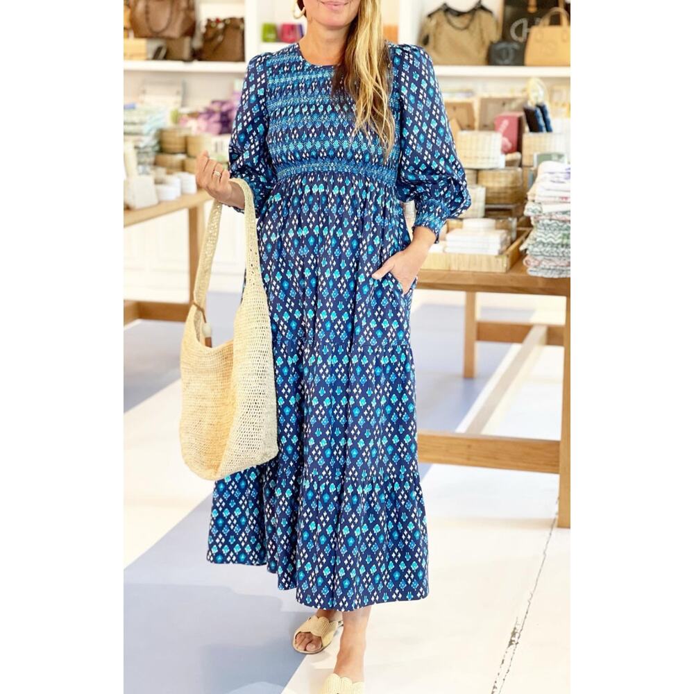 Pink City Prints Isabel Midi Dress size S small